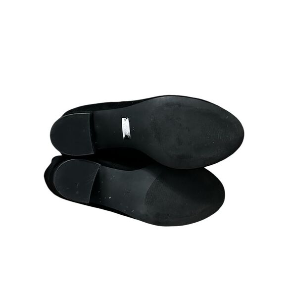 Torrid black zip up square block heel stretch ankle booties size 11 - Picture 12 of 13